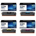 thumbnail image 1 of 218X 218A Toner Cartridges With-Chip Compatible for HP 218X W2180X Laserjet 3301sdw 3301fdw 3301cdw 3201dw 3301 3201 Series Printer Black Cyan Yellow Magenta 218A W2180A, Pack-4, 1 of 8