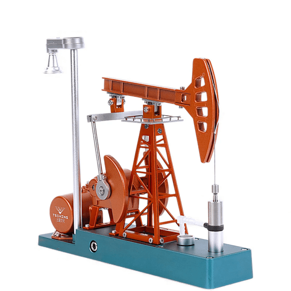 219-Piece 3D Metal Pumping Unit Model Kit DIY Assembly Science Education Model with Precision CNC Aluminum Alloy Parts, Mechanical Transmission Display, Collectible Craft Gift