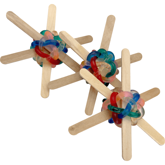 2195 Pk3 Small Nobby Chews - Handmade Bouncy Chewy Bird Foot Toys