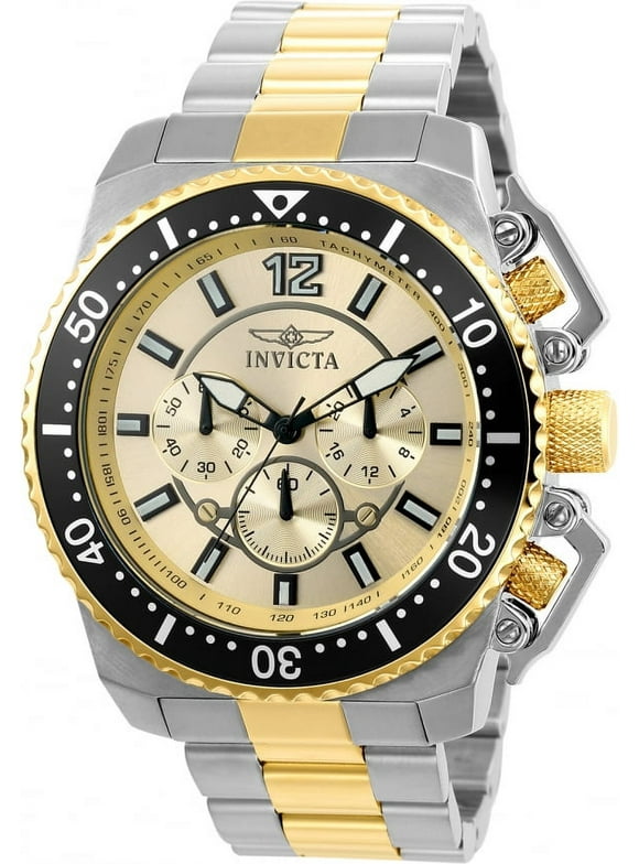21955 Men's 'Pro Diver' Quartz Chronograph 2Tone Stainless Steel Watch