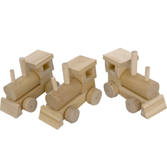 2198 Chew Trains - Unfinished Natural Wood Bird Foot Toys