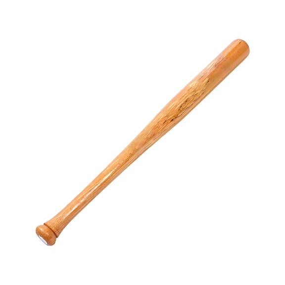 21Inch Polished Solid Wood Baseball Bat Smooth Sturdy Hardwood Training Bat For Backyard Practice Competition Sports(Coffee-54CM)