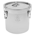 21L/33L Airtight Rice Bucket 304 Stainless Steel Canister Food Storage