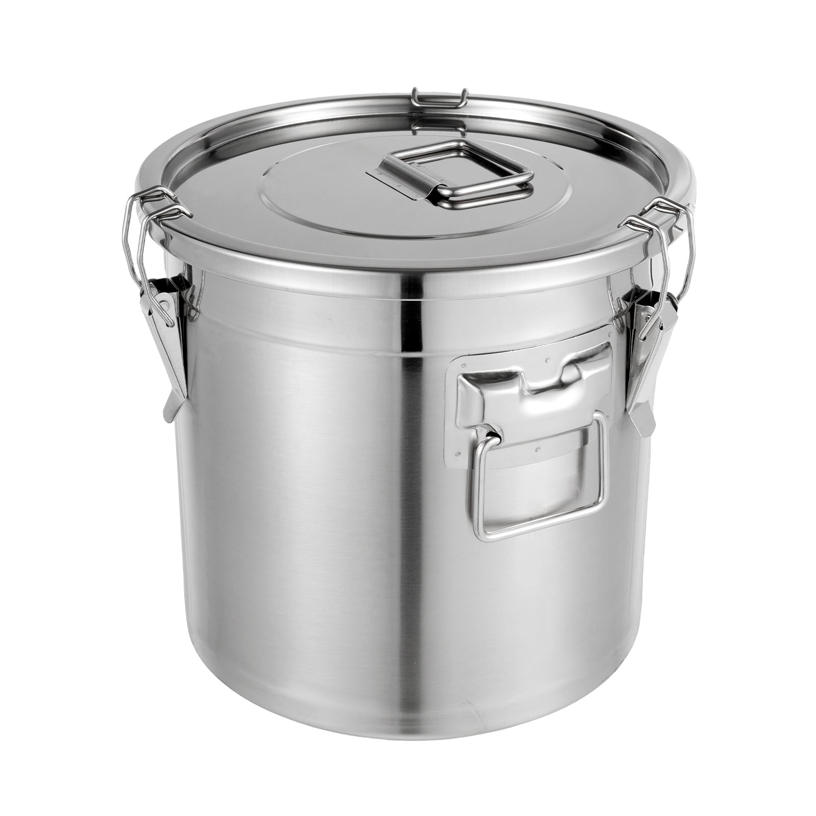 21L Airtight Rice Bucket 304 Stainless Steel Canister Food Storage