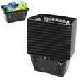 thumbnail image 1 of 21L Shopping Basket Black Basket With Plastic Handles For Supermarket shop Black Plastic Shopping Basket Convenient Sundries Laundry Basket 12 Pack Shopping Basket, 1 of 6