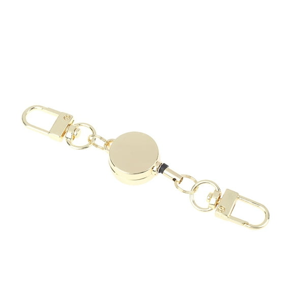 21MM Anti-theft Metal Easy-to-pull Buckle Rope Retractable Key Holder Elastic Keychain Sporty Retractable Key Ring Nurse Parts