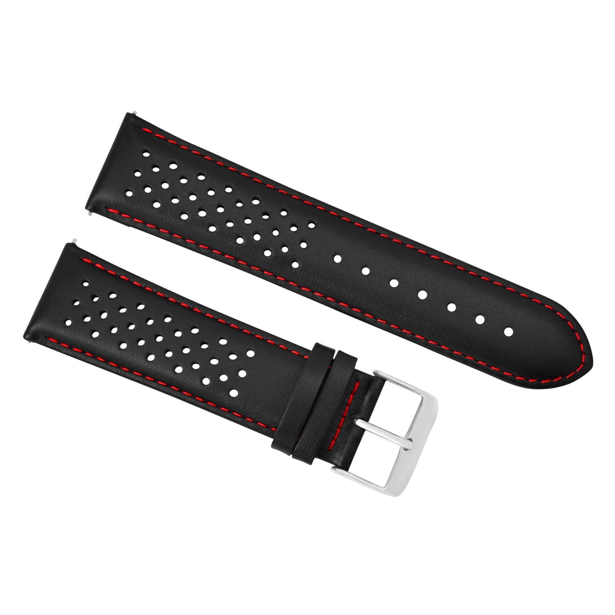 21MM FOR TAG HEUER CARRERA PERFORATED LEATHER STRAP WATCHBAND