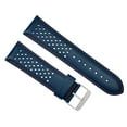 thumbnail image 1 of 21MM FOR TAG HEUER CARRERA PERFORATED LEATHER STRAP WATCHBAND QUICK RELEASE BLUE, 1 of 2