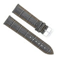 thumbnail image 1 of 21MM LEATHER BAND STRAP FOR LONGINES WATCH WITH BUCKLE GREY ORANGE STITCH, 1 of 2