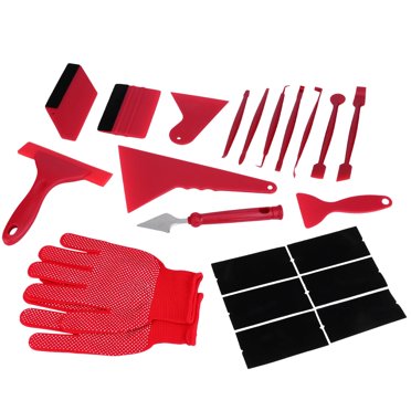 Wrap For Cars 5-Piece Triangle Window Tint Tools - Vinyl Wrap Squeegee Set For Car Tinting & Decals (Grey) Vinyl Wrap Tool Kit