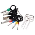 thumbnail image 2 of 11pcs Terminal Pin Removal Tool Kit Depinning Electrical Connector Pin Extractor Tool Set Wire Terminal Release For Automotive Car Household Devices 2 of 14