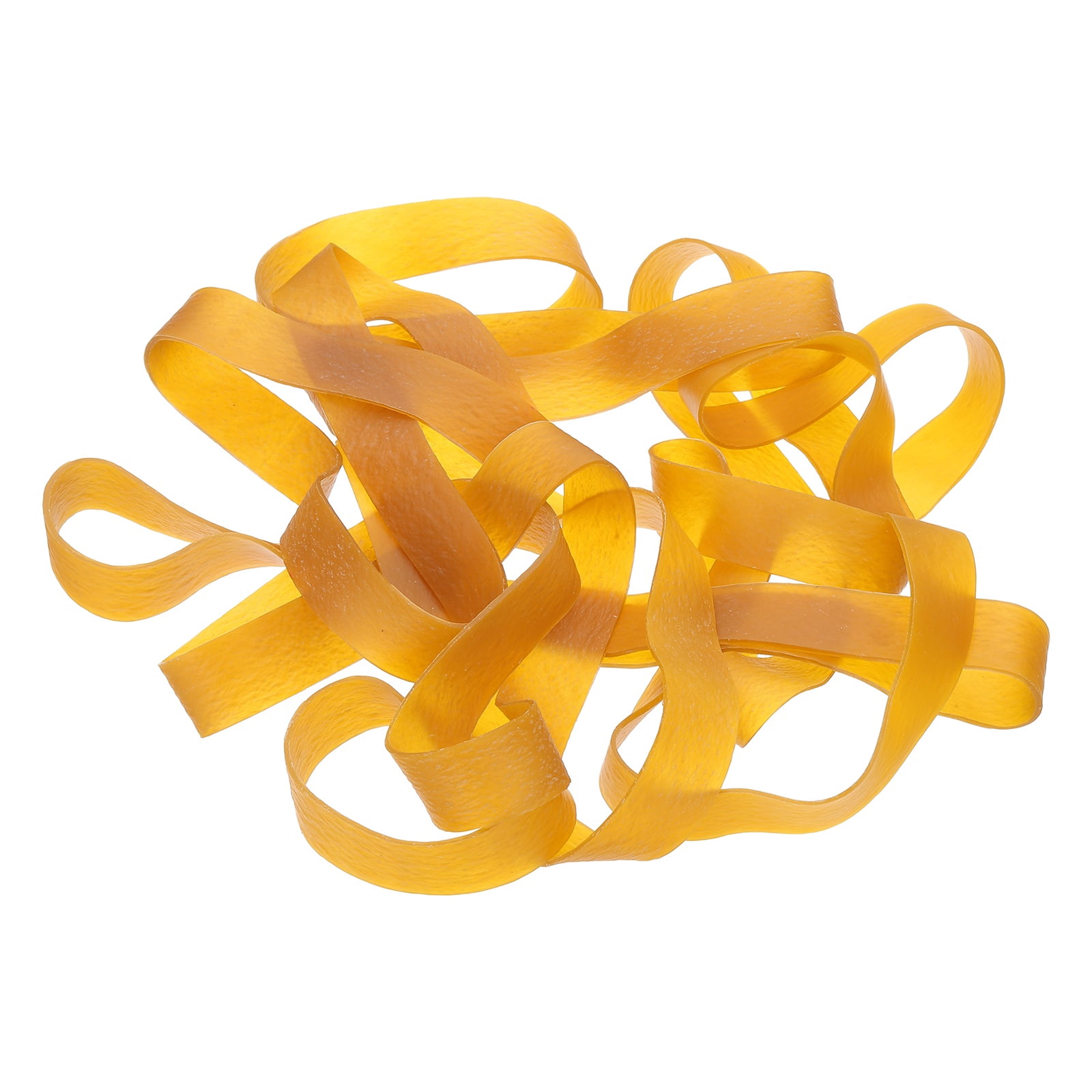 21Pack Rubber Bands, 11.81x0.79 Inch Elastic Bands for Office Supplies, Yellow