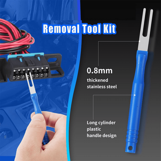 21Pcs Car Terminal Removal Tool Kit Cable Plug Remove Puller Electrical