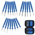 thumbnail image 1 of 21Pcs Car Terminal Removal Tool Kit Cable Plug Remove Puller Electrical Wire Crimp Connector Pin Extractor Blue, 1 of 7