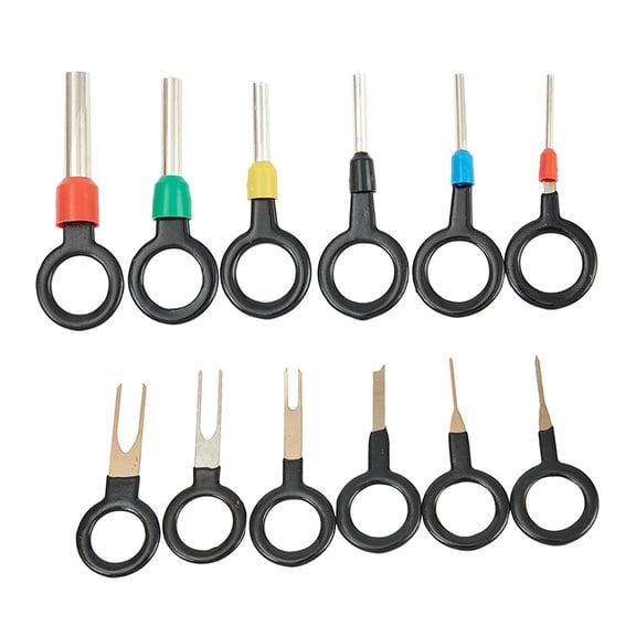 21Pcs Car Wiring Terminal Removal Repair-Disassemble Tool Connector Pin Extractor Puller Needle Ejector Auto Parts Fangkenuo