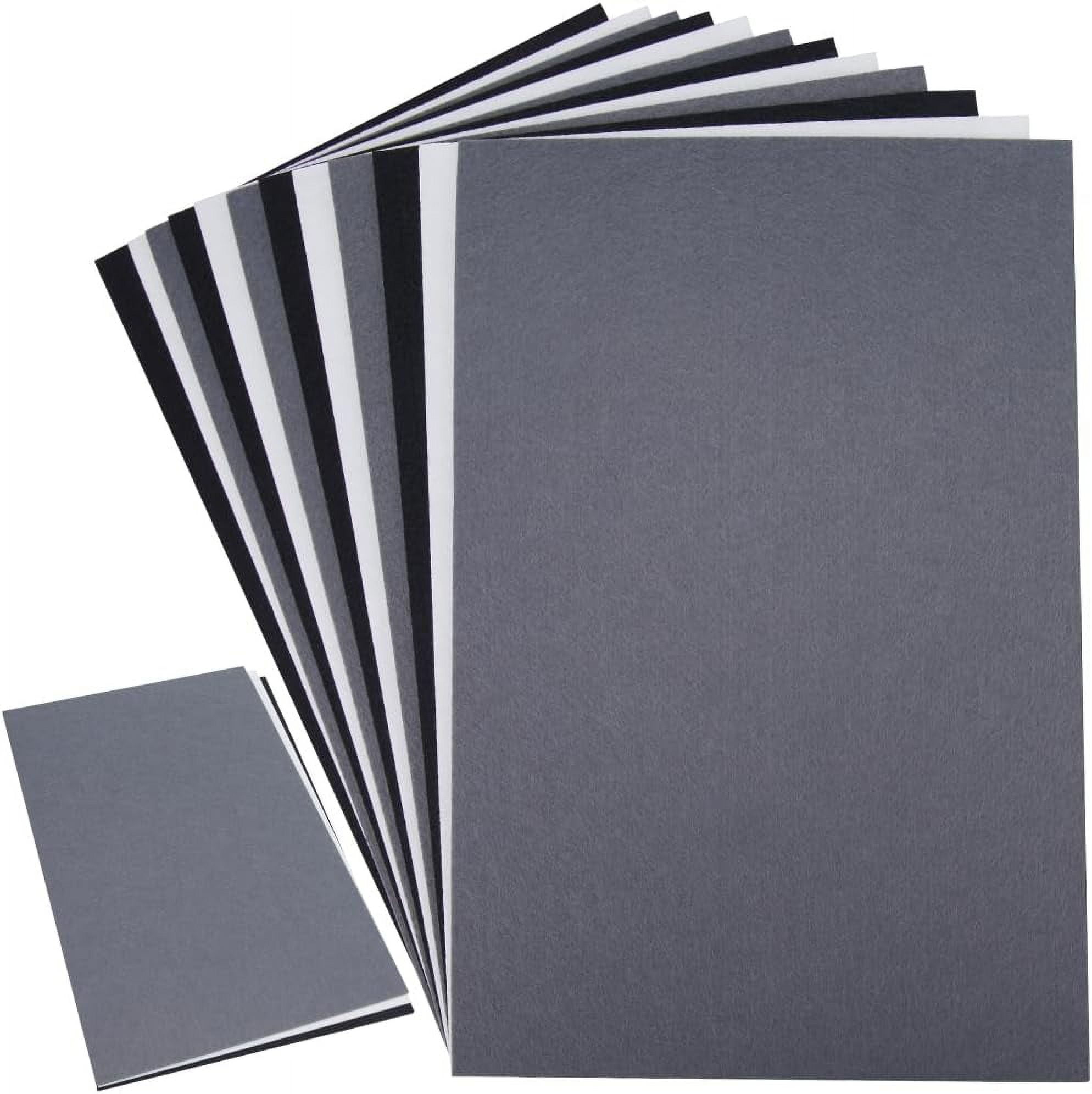 21Pcs Felt Fabric Sheets 12 x 8 inch 2.3mm Thick Non Woven Felt Sheets Black White Grey Patchwork Sewing Felt Fabric Rectangle 3 Colors for DIY Sewing Crafts Handicraft School Projects colorful