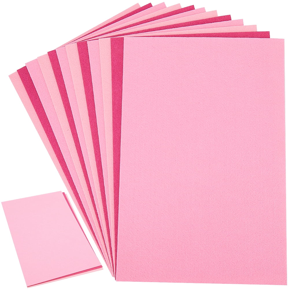 21Pcs Felt Fabric Sheets 12 x 8 inch Pink 2.3mm Non Woven Felt Sheets Thick Patchwork Sewing Felt Fabric Rectangle DIY