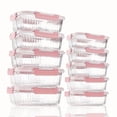 thumbnail image 1 of 21Pcs High Borosilicate Glass Food Storage Containers (10 Jars + 10 Airtight Lids + 1 Dishcloth), Reusable, Microwave/Oven/Fridge/Dishwasher Safe for Home, Office, School & Camping, 1 of 12