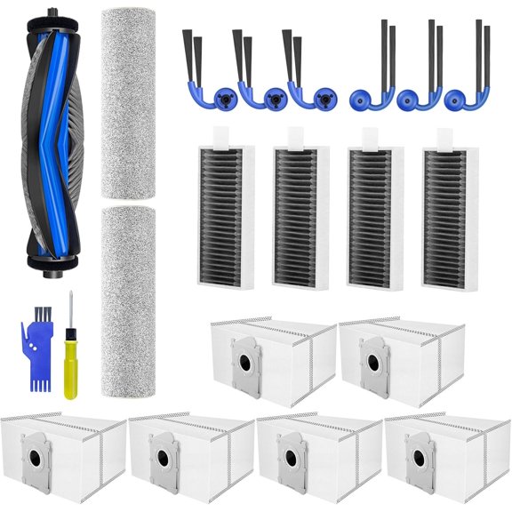 21Pcs Robot Vacuum Replacement Parts Kit Compatible with Ecovacs Deebot X9 Pro Omni