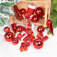 thumbnail image 1 of 21Pcs/box Christmas Ball Ornaments Xmas Tree Hanging Ice Pendants Christmas Decorations For Home Navidad 2023 New Year Gift Noel, 1 of 8