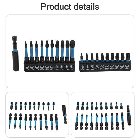 21Piece for Torx Bit Set Constructed from Hardened Steel with Magnetic Holder and Storage Box for Automotive and Home Repair Tasks