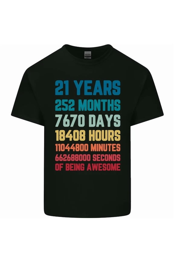 21St Birthday 21 Year Old Mens Womens S-5Xl T-Shirt