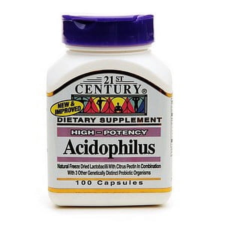 21St Century Acidophilus High-Potency Capsules - 100 Ea, 2 Pack
