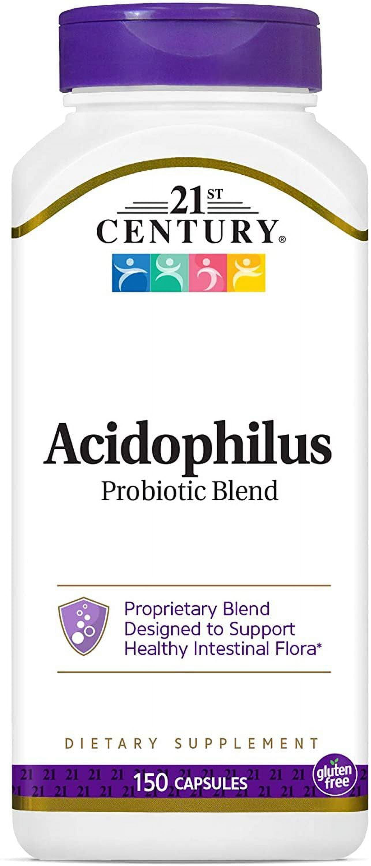 21St Century Acidophilus Probiotic Blend Capsules, 150 Ct, 2-Pack ...