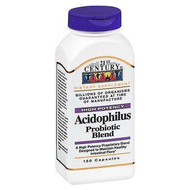 21St Century Acidophilus Probiotic Blend Capsules, 150 Ct, 3-Pack ...