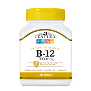 21St Century B-12 1000 Mcg Prolonged Release Tablets - 110 Ea, 2 Pack