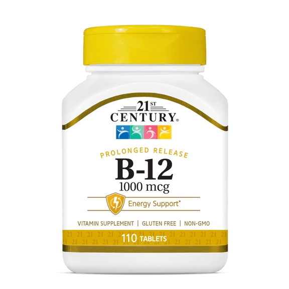 21St Century B-12 1000 Mcg Prolonged Release Tablets - 110 Ea, 2 Pack
