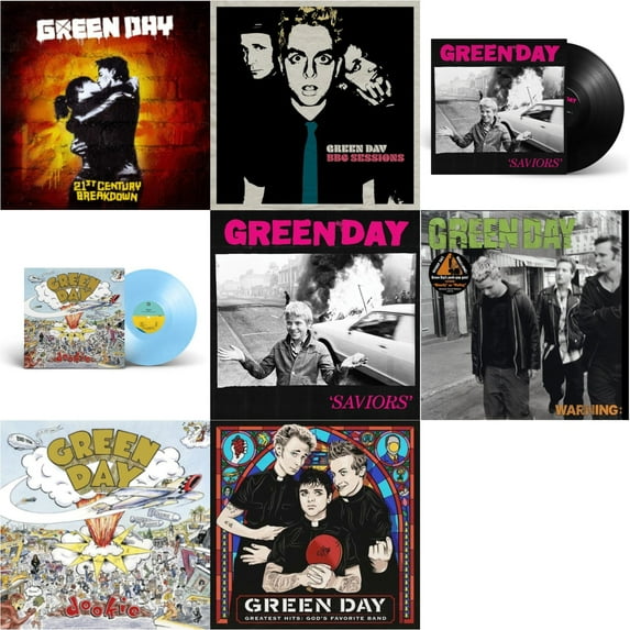 21St Century Breakdown & Bbc Sessions (X) (2LP) & Saviors & Dookie (X) (Baby Blue LP Vinyl) & Saviors (180G/Deluxe LP Vinyl) & Warning & Dookie & Greatest Hits: God's Favorite Band (X)