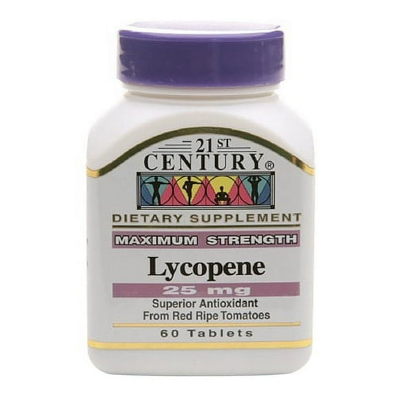 21St Century Lycopene 25Mg Maximum Strength Tablets - 60 Ea