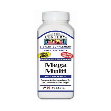 21St Century Mega Multi Vitamin For Women Tablets - 90 Ea, 3 Pack