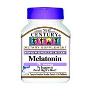 21St Century Melatonin 5Mg Maximum Strength Tablets - 120 Ea, 2 Pack