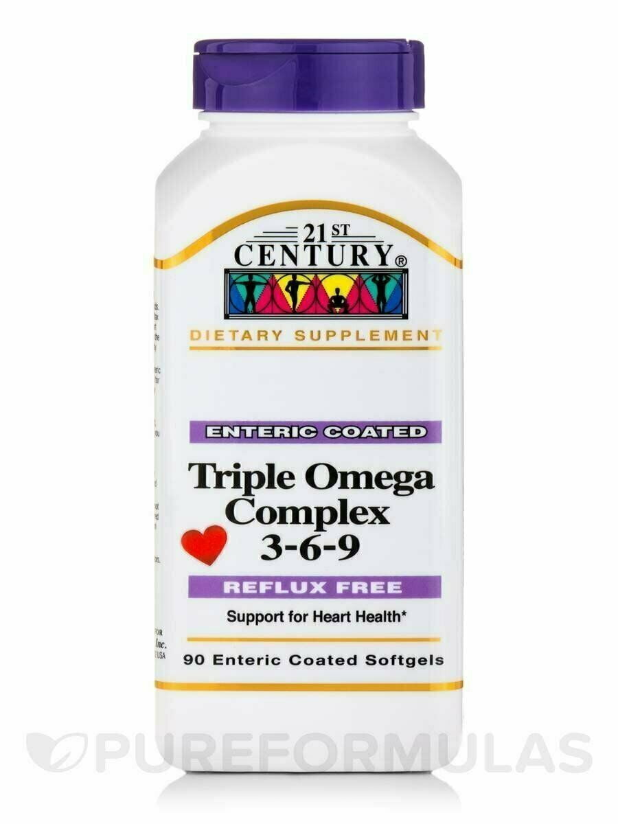 21St Century Triple Omega Complex 3-6-9 Softgels - 90 Ea, 3 Pack