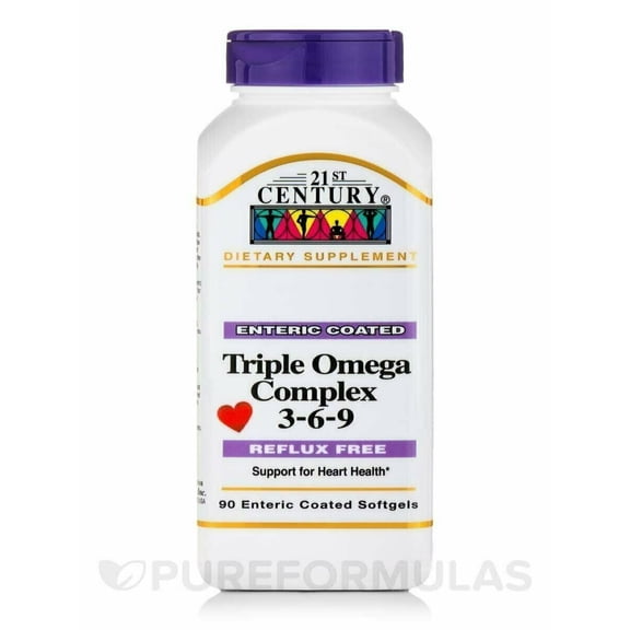 21St Century Triple Omega Complex 3-6-9 Softgels - 90 Ea, 3 Pack