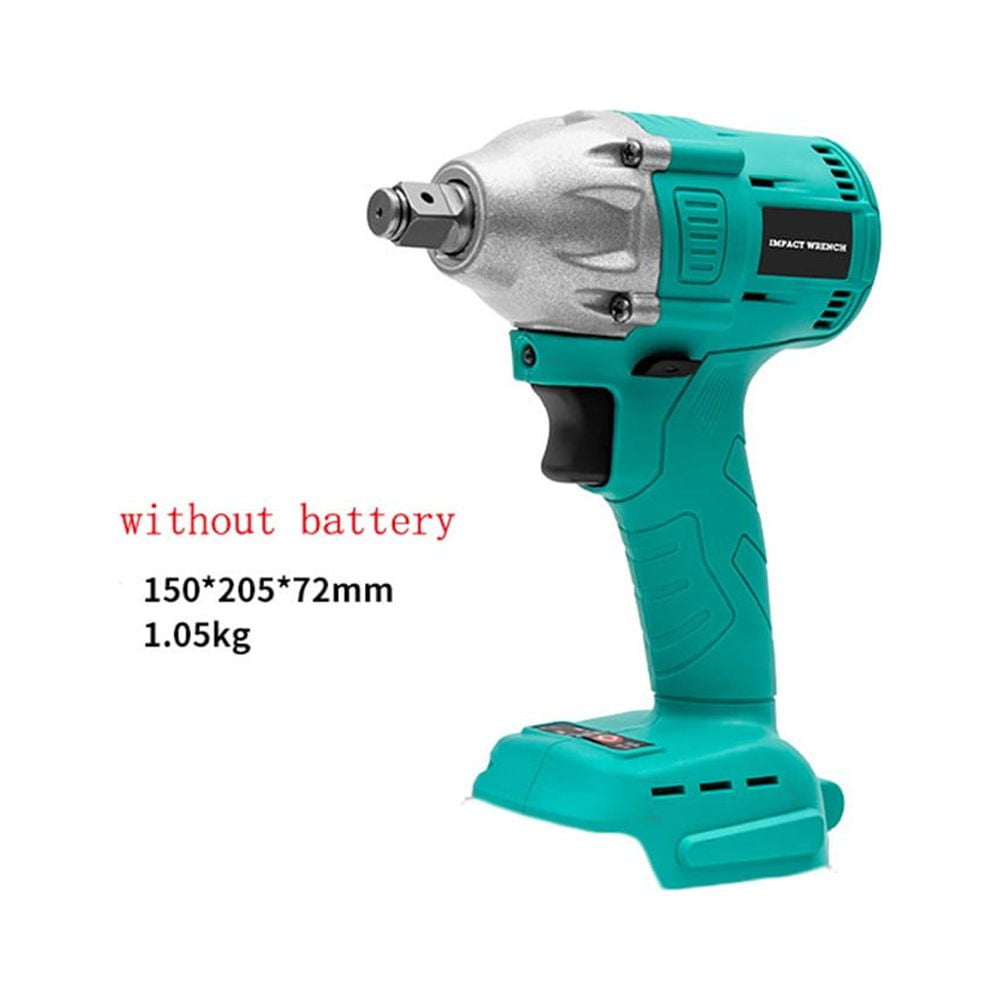 21V 2 In 1 Brushless Cordless Electric Impact Wrench 1/2Inch 15000Amh
