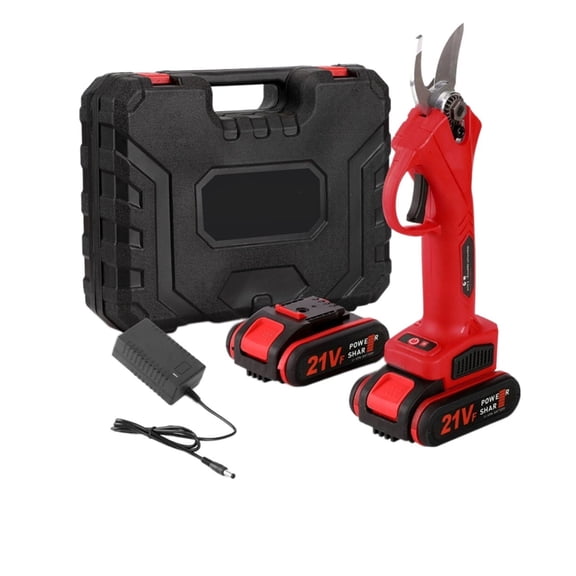 21V 30mm Cordless Brushless Motor 88VF Electric Pruning Shear 4inch Brush Motor Chainsaw Set Woodworking Tool ,Efficient Cutting