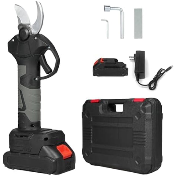 21V Brushless Cordless Electric Pruning Shears 2 Pack 2000mAh Rechargeable Battery 0.8-1.2 Inch Cutting Diameter with Tree Branch Pruner Garden Clippers Father's Day Gift$$Garden & Patio