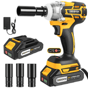 21V Brushless Cordless Impact Wrench Set, Electric Impact Gun for Automotive Repair, Tire Work, Home DIY, Garage & Workshop Use