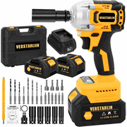 21V Compact Cordless Impact Wrench Set, 1/2" 740Ft-lbs (1000Nm), Power Impact Gun Kit, Brushless, 3500 RPM, 2 x 4.0Ah Batteries and Charger