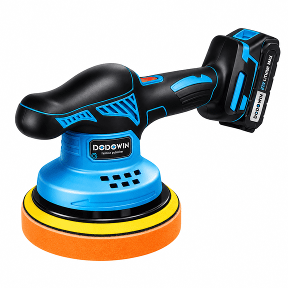 21V Cordless Car Polisher, Battery Powered Electric Buffer Polishing Machine With Ergonomic Handle, Portable Auto Detailing Tool For Car Waxing, Paint Polishing, Scratch Removal And Home DIY Use