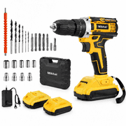Mikhai 48V Cordless Drill Set, Practical Tool or household reconstruction, improvements, DIY handcrafts, renovation, garden work, or auto repairs. Ideal Gifts f