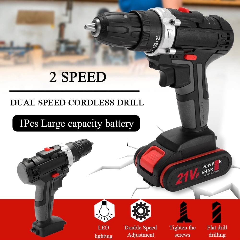 21V Max Electric Power Impact Combo Kit Cordless Brush Drill Driver Tool  with 30 Pieces Accessories - China Power Drill, Power Tool