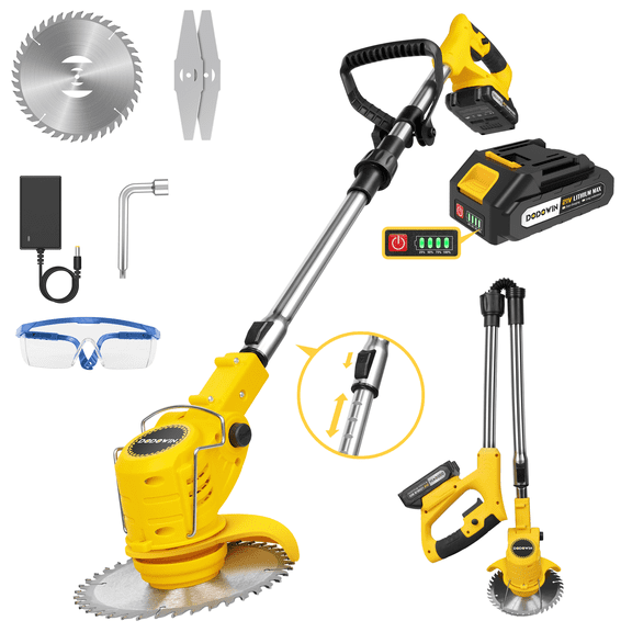 21V Cordless Grass Trimmer, Portable Lawn Edger & Weed Cutter for Yard Care, Garden Trimming, Lawn Maintenance & Outdoor DIY Use