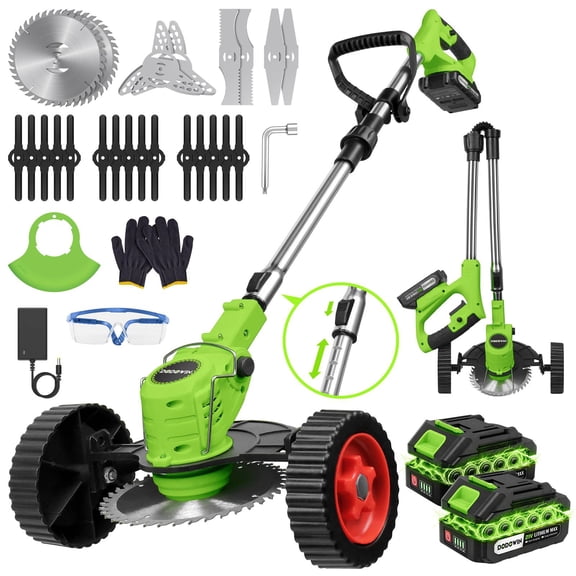 21V Cordless Grass Trimmer, Portable Lawn Edger & Weed Cutter for Yard Care, Garden Trimming, Lawn Maintenance & Outdoor DIY Use