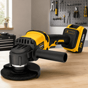 21V Cordless Lithium Angle Grinder, 4-1/2 Inch Handheld Grinding Power Tool