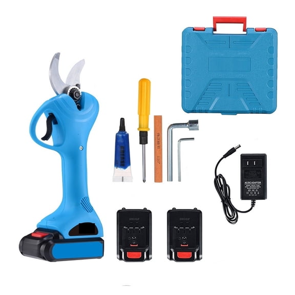 21V Cordless Pruner Lithium-ion Pruning Shear Efficient Scissors Bonsai Electric Tree Branches Garden Tools Electric SC-8602 ,Easy to Operate