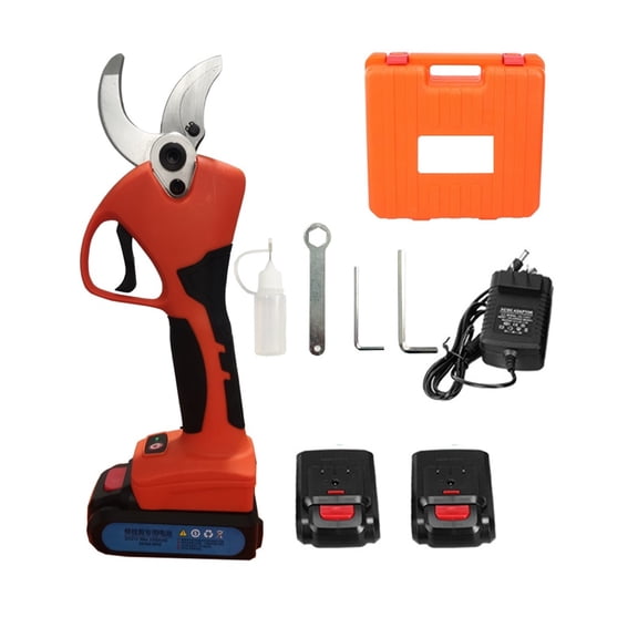 21V Cordless Pruner Lithium-ion Pruning Shear Efficient Scissors Bonsai Electric Tree Branches Garden Tools Electric SC-8605 ,Easy to Operate